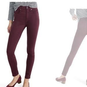 Madewell 10" High-Rise Skinny Sateen Jeans